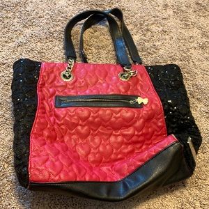 Betsy Johnson Purse - Pink and Black 👛